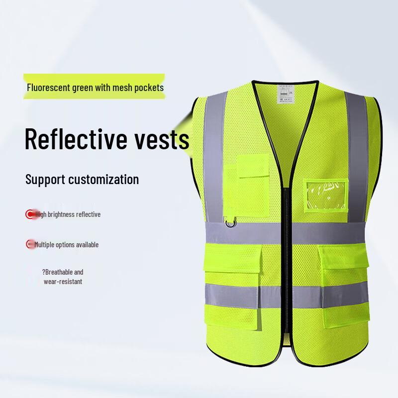

Emergency Reflective Safety Vest with Mesh Pockets