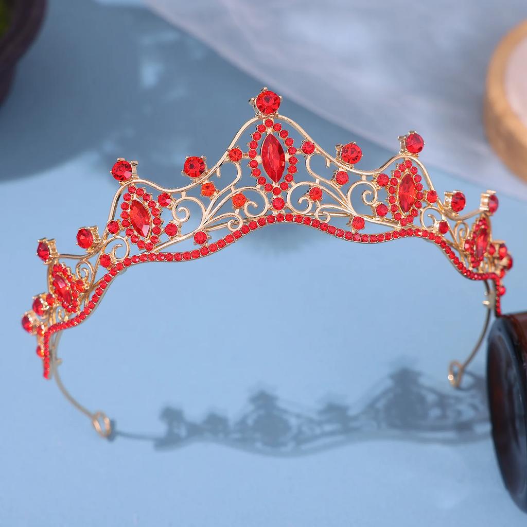 Crystal Bridal Crown Tiara Party Rhinestone Prom Diadem Headband Crown for Women Bridal Wedding Hair Accessories Jewelry Crown