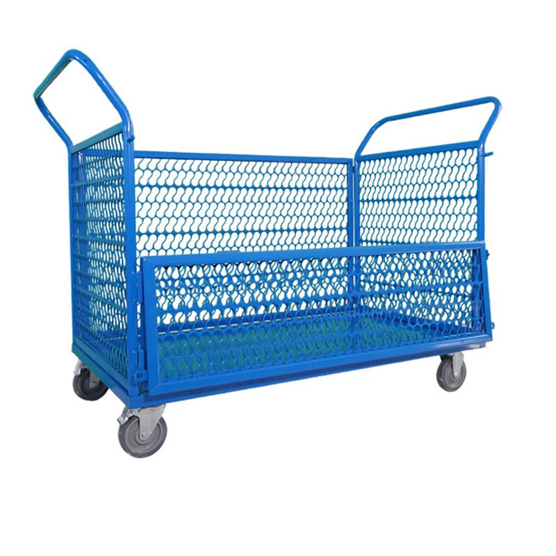 Folding Stainless Steel Mesh Utility Cart