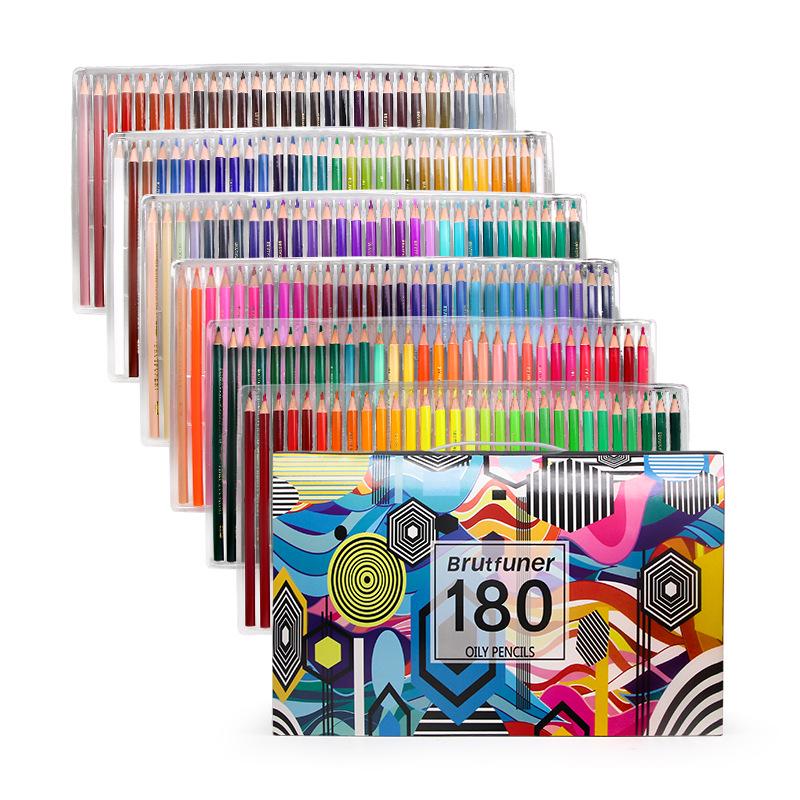 Exclusive Set: 260-Color Oil-Based Colored Pencils for Students & Graffiti Artists