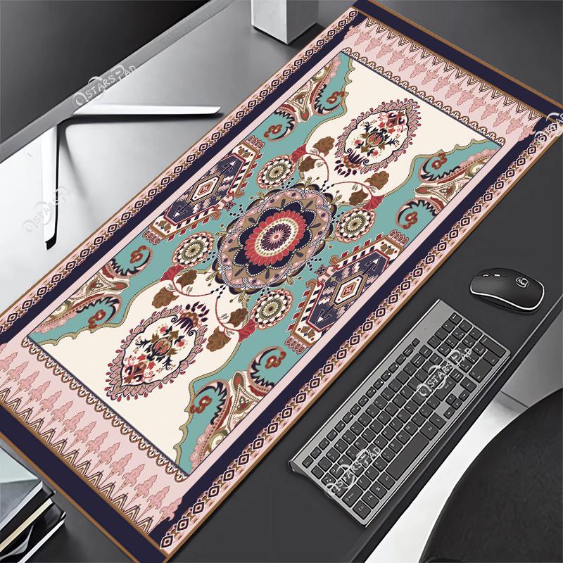 Persian Carpet Mouse Mat xcm Computer Large Mousepad Flower Office Rubber Mat Nonslip Table Pads x Notebook Computer De