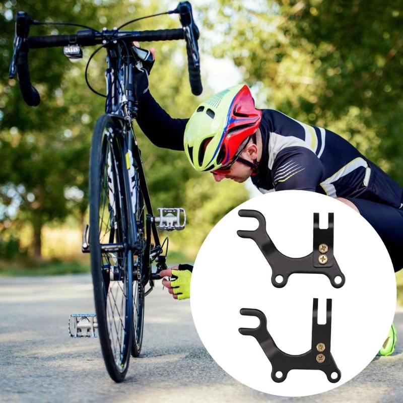Bike Disc Brake Conversion Stainless Steel Mount Brackets Enhances Braking Power Easyly Assembly