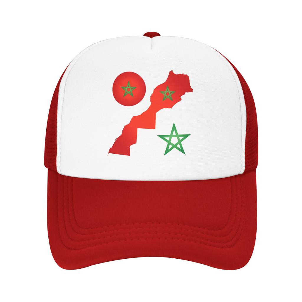 Morocco My Love Country Sun Hats Fashion Women Unisex Mesh Trucker Hat Wholesale Kpop Rock Snapback Cap Birthday Present