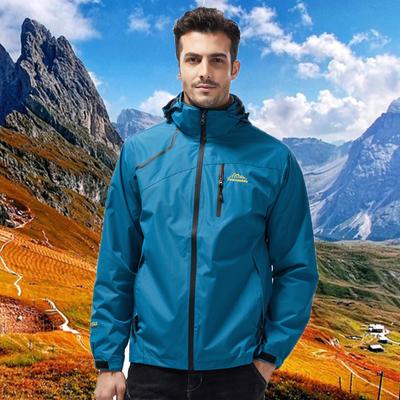 Bunda s kapucňou Pevná vetruodolná pánska športová bunda Pánska outdoorová bunda Casual Assault Jacket