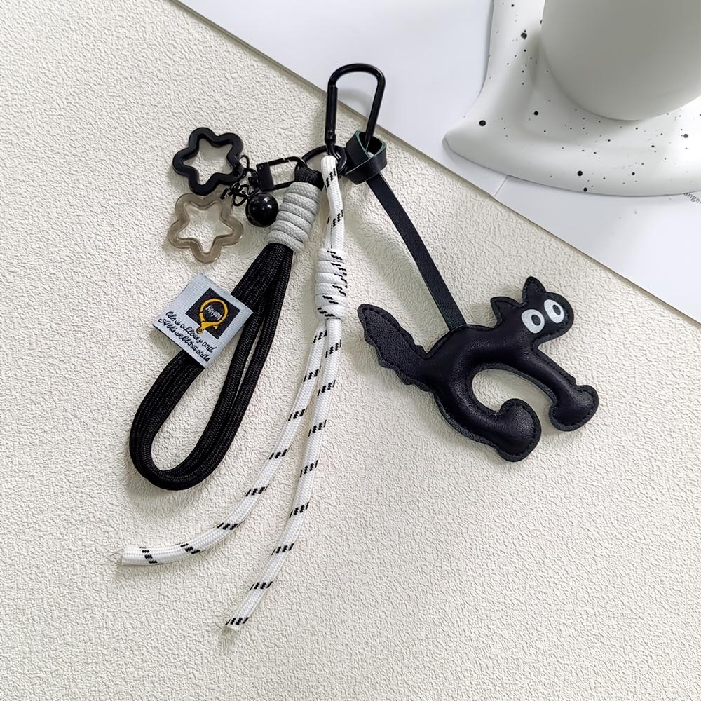 Yogodlns Mini Backpack Hanging Handbag Pendant Bag Cute Cat Faux Leather Pendant Bags Accessories