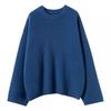 Women's Fashion Thickened Pure Cashmere Round Neck Sweater - Autumn/Winter Loose Fit Base Layer