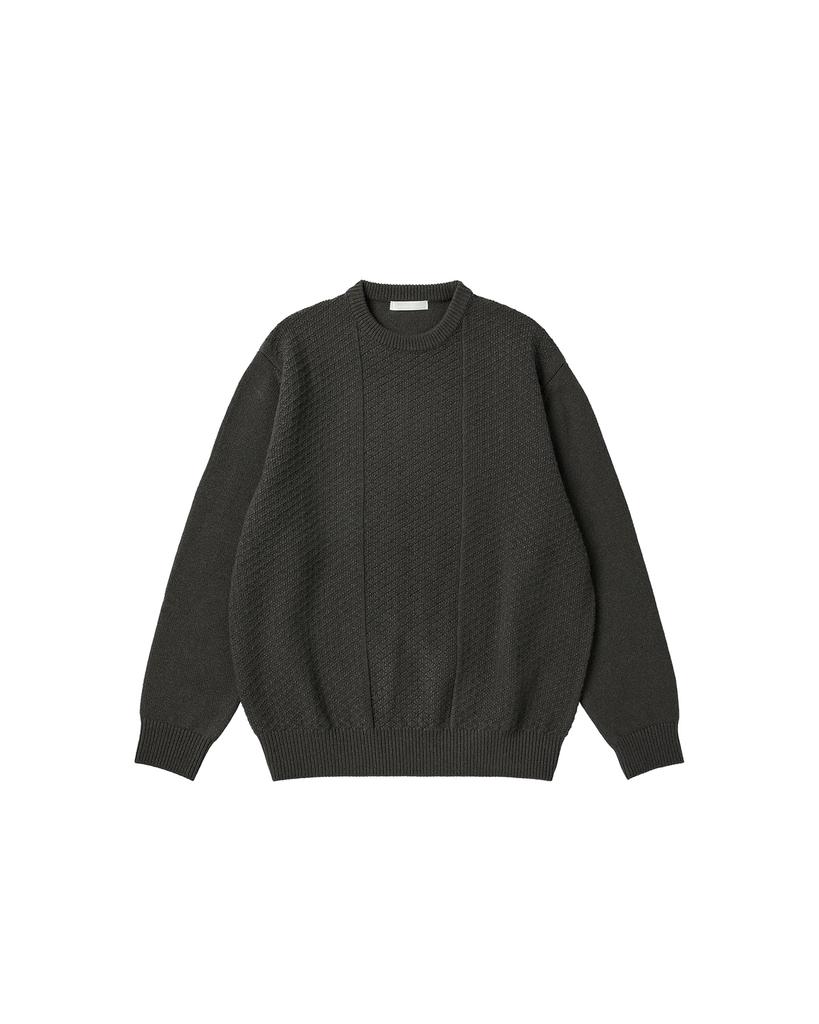 WORTHWHILE MOVEMENT Rhombus Crewneck Sweater (Khaki)