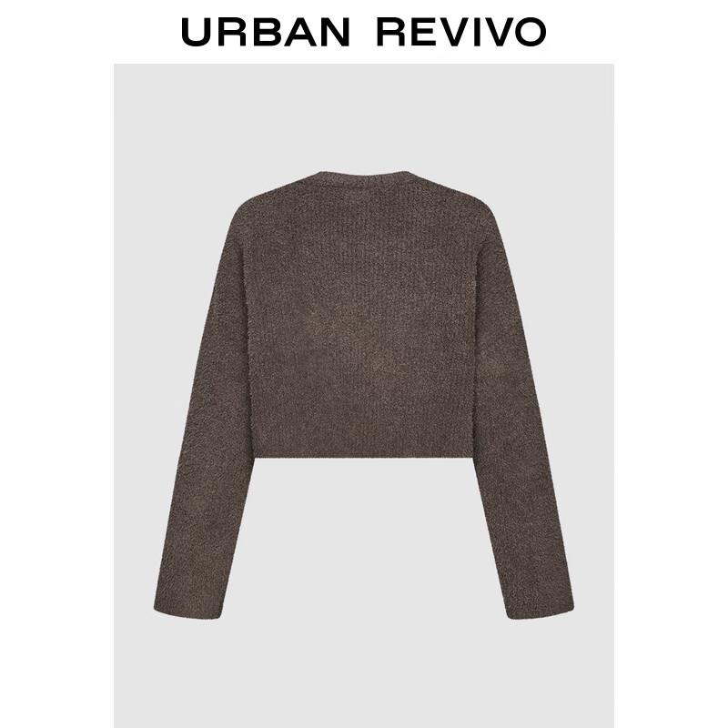 UR Women's 2024 Winter Textured Round Neck Knit Sweater