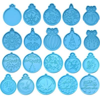 Food Grade Silicone Moulds Christmas Ball Keychain Pendant Resin Crafts Mold Epoxy Resin Mold Fondant Cake Candy Chocolate Mold