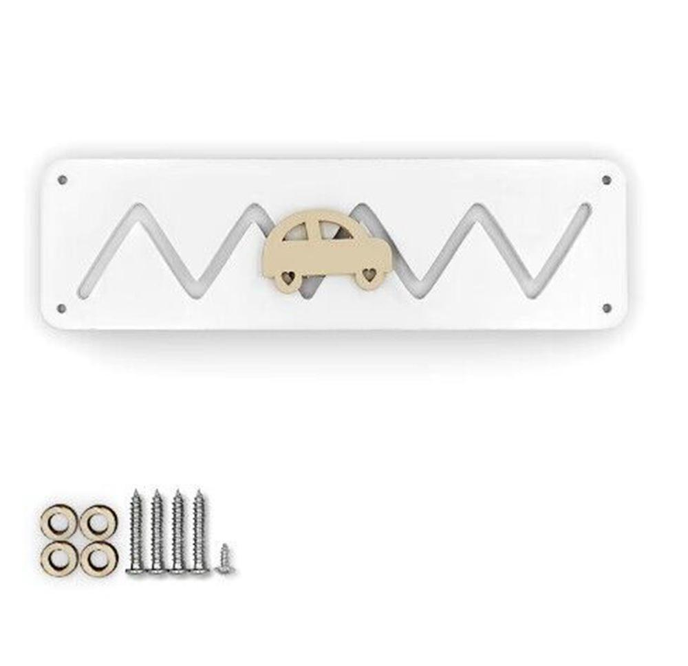 Hand-Painted DIY Busy Board: Educational Wooden Gears & Clock Ornament for Teaching and Decoration