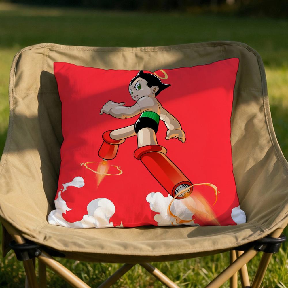 

Cartoon AAstroboyS Cushion Cover Soft Reversible Durable Pillow Cover MultiScene Use for Home Car Daily Comfort 30X30cm