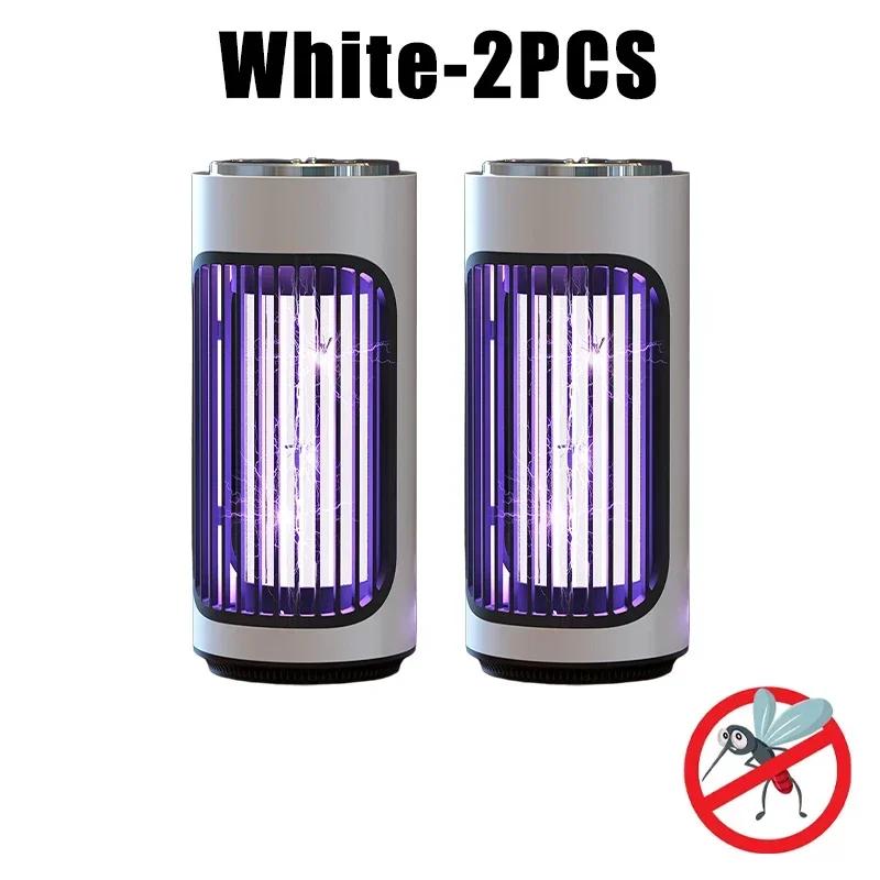 USB Rechargeable Portable Electric Mosquito Killer Lamp 360 Degree Indoor Insect Trap for Home Outdoor Travel Camping Use