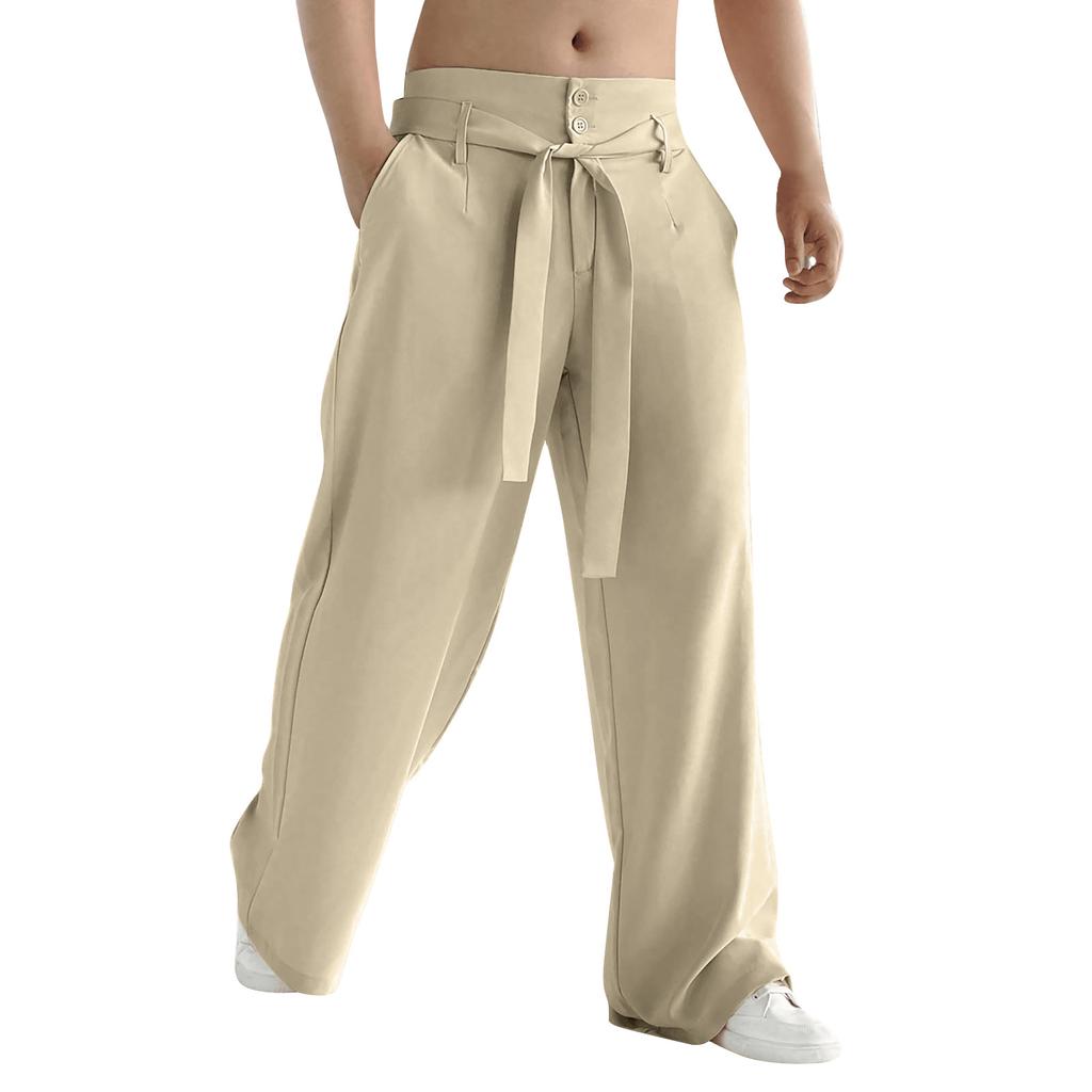 Ανδρικά Μοντέρνα Μονόχρωμα Casual Παντελόνια ίσιας γραμμής