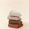 Men's Autumn and Winter Mid-calf Socks, Business Socks, Vertical Striped Long Tubes, Pure Cotton Socks, Solid Black Socks