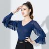 Womens Latin Dance Bodysuit Long Sleeve Performance Outfit Ballroom Modern Stage Wear