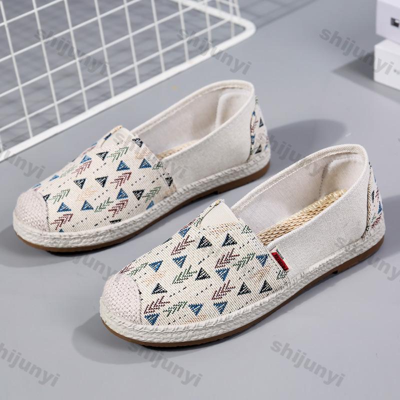 Women Loafers 2025 Summer Soft Sole Casual Shoes Lightweight Breathable Flat Shoes Comfortable Vintage Fashion Vulcanized Shoes