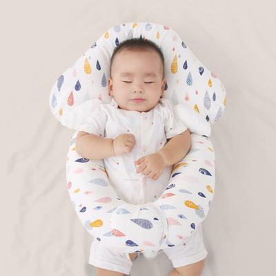 Newborn Baby Head Shaping Pillow Dual-Sided Design Sleeping Pillow Anti-Flat Head Support Breathable Cuddly Companion for Safe Sleep