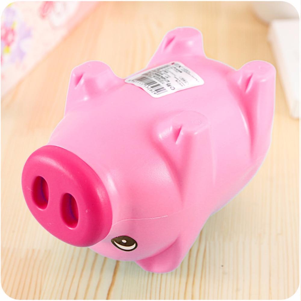 Cartoon Cute Pink Pig Coin Crash Coin Box Gift Children Save Money Saving Box Case Coins Kawaii Cartoon Pig Shaped Piggy Bank