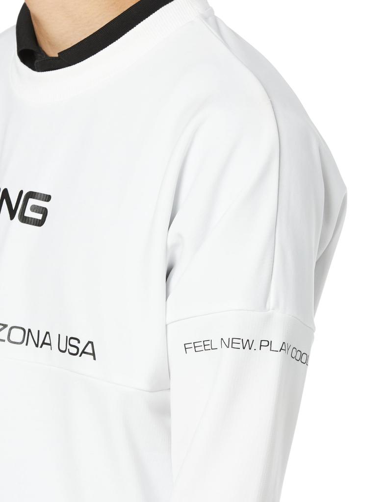 Crew Neck Sweatshirt Golf LL [Pin Apparel] Men's (Brand Logo/Fleece Lining) / / 621-3241801 030_White