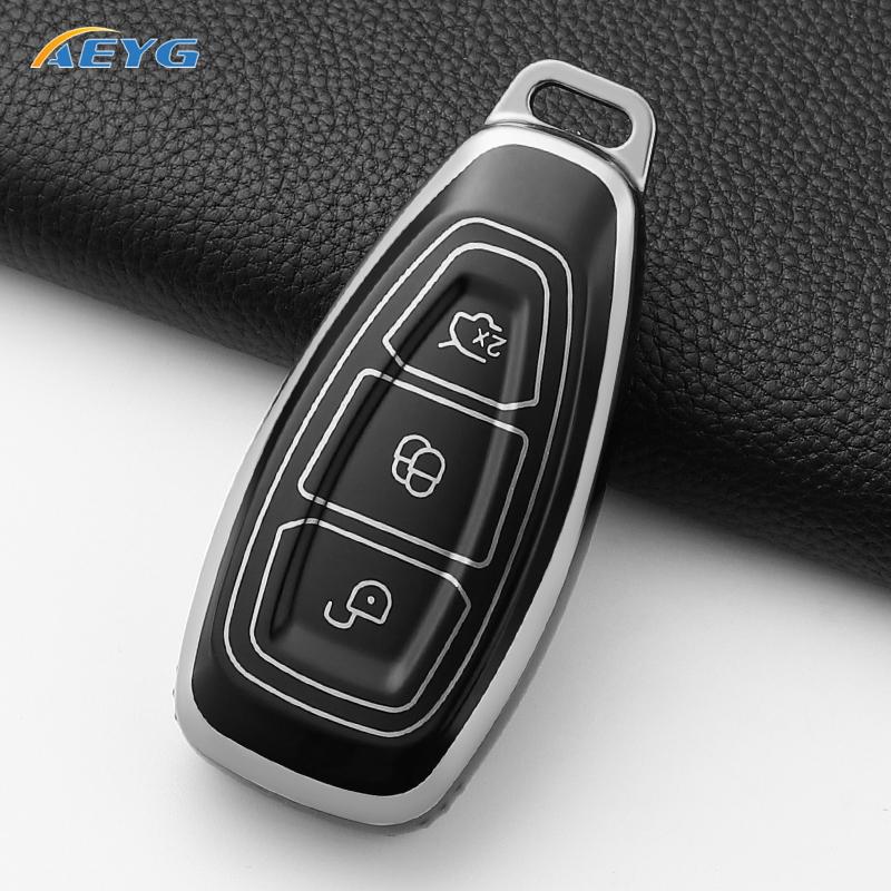 

Tpu Car Smart Key Case Cover For Ford Focus 3 4 St Mondeo Mk3 Mk4 Fiesta Fusion Kuga Ecosport Protect Fob Keychain Accessories