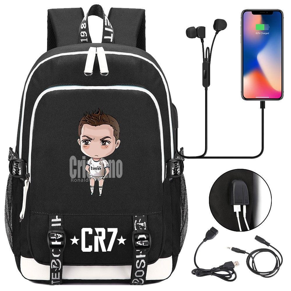 Mochila escolar de gran capacidad con correa para el hombro; set de tres piezas para estuche de lápices de estudiante