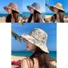 Summer Sun Protection Wide Brim Cap With Breathable Cotton Polyester Fabric For Outdoor Travelers