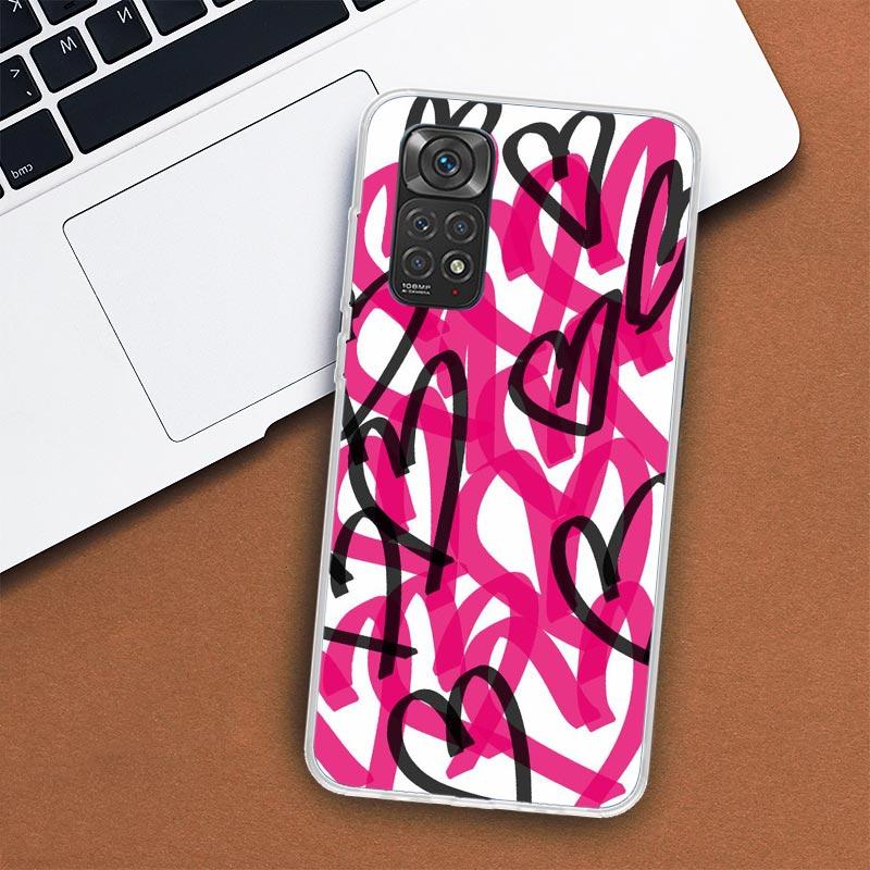 AMOR Toto je láska Pouzdro na telefon pro Xiaomi Redmi Note 13 12 12S 11 11S 10 10S 9 9S 11T 11E Pro Plus 8 8T 7 + Kryt Coque