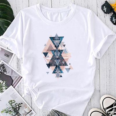 (Asian Size) Print Graphic Tee Watercolor Abstract Trend Cute 90s Ladies Women's Summer Top Female T Clothing Casual  Fashion Short Sleeve T-shirt