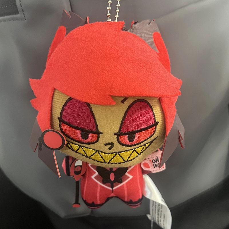 11cm Hazbin Hotel Alastor Anime Plush Doll Soft Stuffed Toy Fans Gift Replica Edition Not Genuine