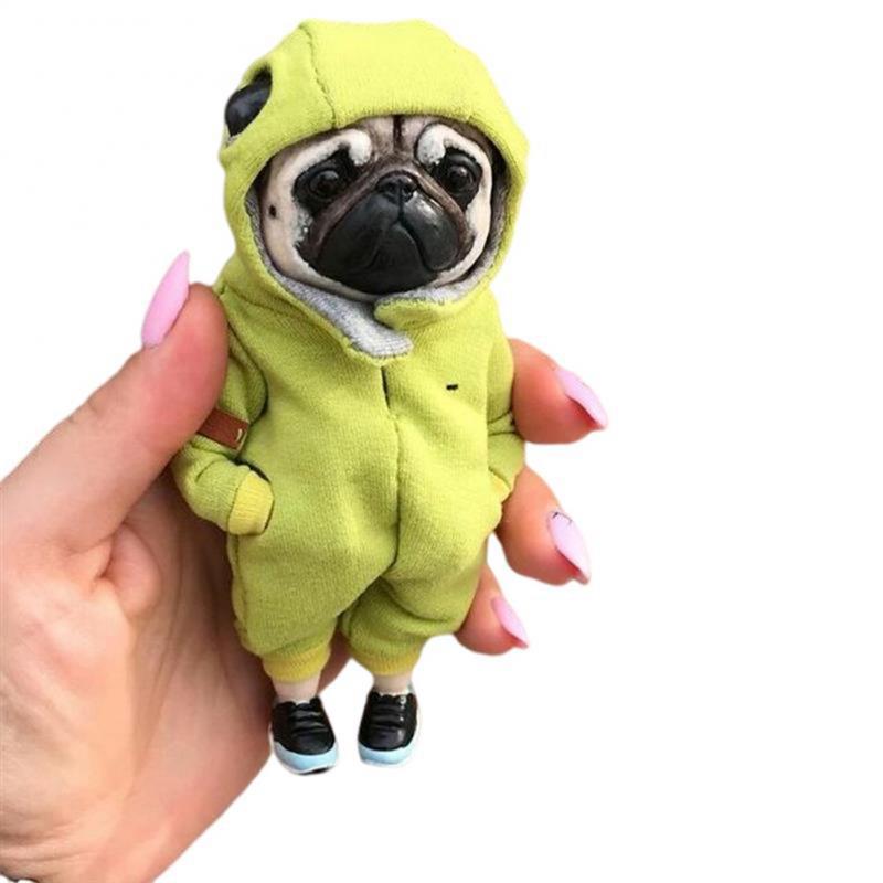 Niedliches Tier Mogwai Handgemachte Welpenpuppen Von Valentina Gekova Chihuahua SharPei Hund Statue Heimdeko Figur Zubehör