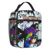 Custom Anime Cartoon Portable Lunch Boxes for Women Leakproof Thermal Cooler Food Insulated Lunch Bag School Student