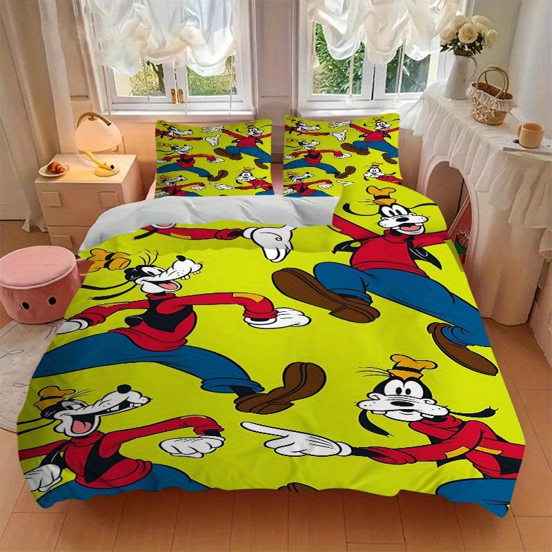 3pcs Goofy Pattern 1 Cover+2 Pillowcases, Pillow Inserts Not Included, Machine Washable, All-Season Use, Teen and Adult Rooms123