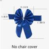 Bows Chair Back Bow Decorative Belt Ready Made Ties Fastening Event Chair Straps Elastic Band Satin Chair Sashes