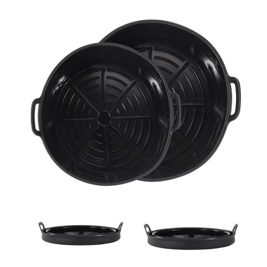 Yousheng Silicone Air Fryer Liners Foldable Baking Tray Non-Stick Fried Chicken Silicone Basket High-Temperature Resistant Cake Cookie Maker