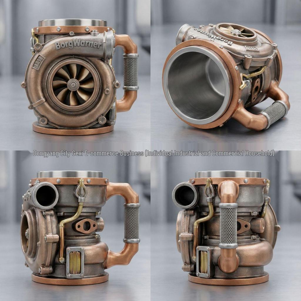 Kreatywny Kubek ze Stali Nierdzewnej Turbo Resin z Emaliowanym Wykończeniem