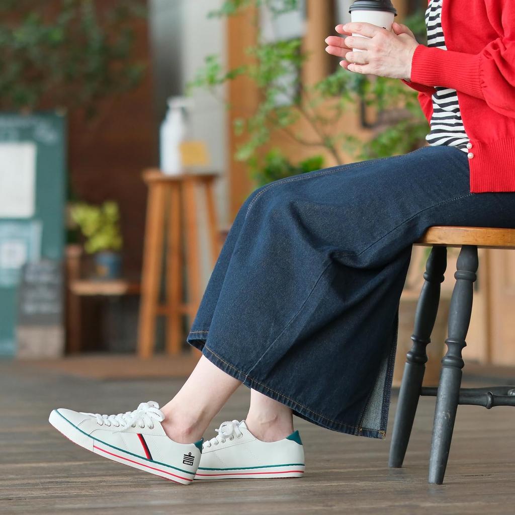 Admiral WATFORD AD601 Sneakers, Unisex, White/Green, Size 25.0cm