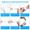 Outdoor Misting System for Cooling, Misters for Outside, Mist hose + a Brass Adapter(3/4"),Umbrella, Canopy, Backyard, White
