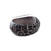 Vintage Resin Exaggerate Bangles Leopard Wood Hand Ring Temperament Chunky Bracelets Women  Gift