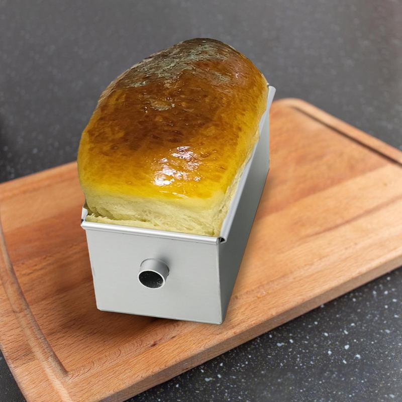 Flowing Heart Cake Mold Bread Baking Pan Non-Stick Loaf Pans Toast Box Alloy Square Heat Resistant Cake Mold With Removable Tube