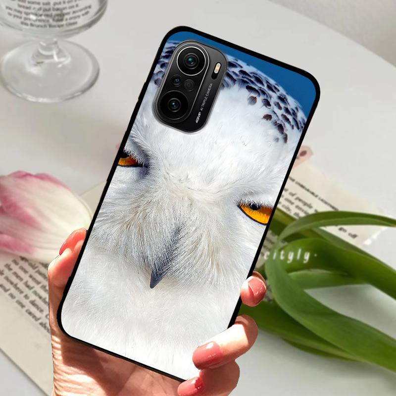 For Redmi K40 5G Case K40 Pro Cute Animals Matte Silicone TPU Soft Phone Cover For Xiaomi Mi 11i Fundas Poco F3 Coque Bumper
