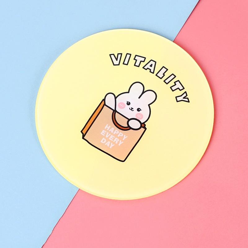 Acrylic Cartoon Coasters Anti-scald Heat Insulation Waterproof Tea Coaster Diy Decorative Photo Ornaments Table Glasses Holder