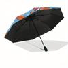 Disney Nemo, Clownfish Automatic Open/Close Umbrella - Cute Umbrella with Cute Design, Portable 3-Fold Compact Umbrella for Men & Women, Val