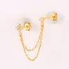925 Sterling Silver Multi Ear Hole Tassels With Diamond Earrings Long Personalized And Elegant Earrings Birthday Gift Jewelry