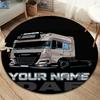 Daf Team Custom Name Round Area Rug Carpet Rug For Living Room Bedroom Sofa Playroom Decor Nonslip Floor Mat