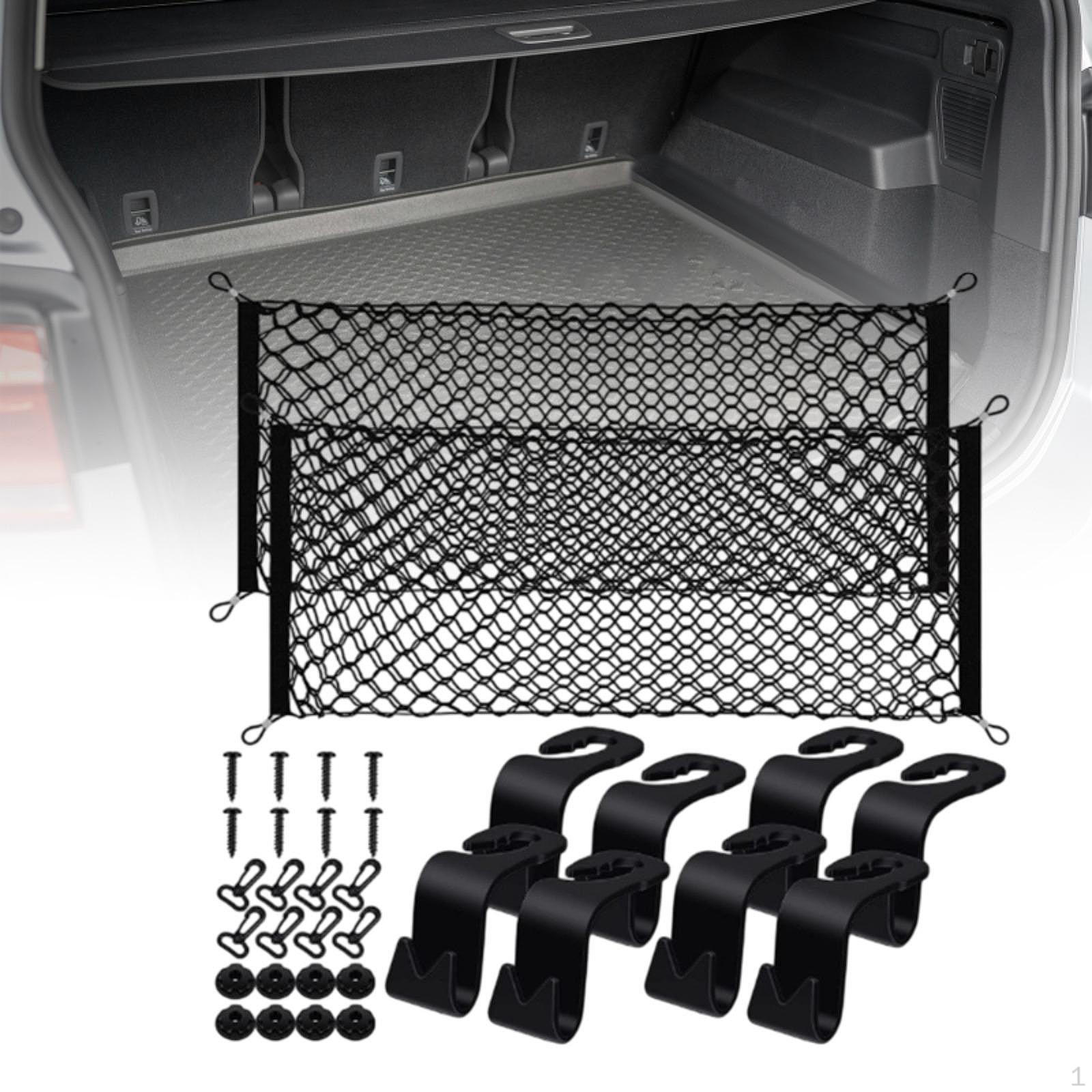 

Сетка для хранения багажа автомобиля Простые износостойкие аксессуары Простота использования багажника 90x40cm