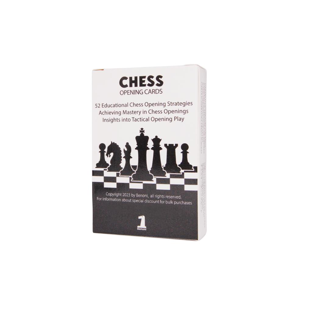 Benoni Chess Openings Cards -  Best Gift For Chess Lovers To Study Chess Strategy, Tactics, Opening Moves