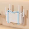 Versatile Wall-Mounted Router Holder Multi-Purpose with Practical Hooks Storage Shelf No-Drill Router Storage Rack Home