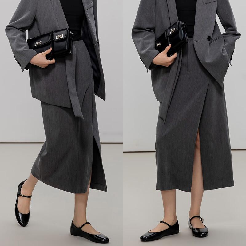 Demana Tie-Waist A-Line Midi Skirt M