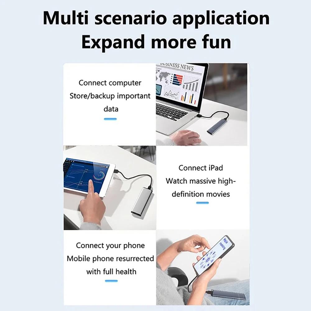 M.2 NVMe SSD Enclosure Adapter Aluminum HDD SSD Case USB C 3.1 Gen2 10Gbps to NVMe SATA NGFF PCIe External Box for Laptop PC