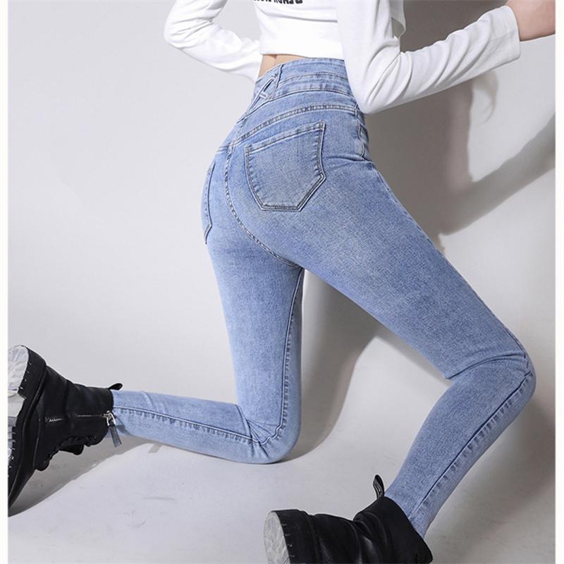 Autumn Winter Women's Jeans New High Waist Thickening Warm Straight Jeans Trousers Korean Style Vintage Streetwear Loose Casual